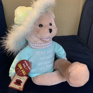 Chantilly Lane Musicals Singing Plush Bear Vintage 22" Bear- NWT- VTG